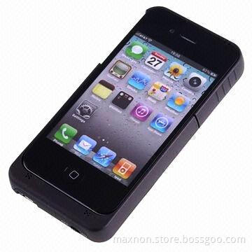 1900mAh external battery power bank case for iPhone 4/4S, Li-polymer mobile phone battery